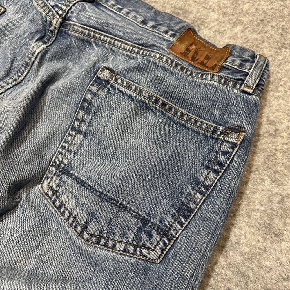Vintage Ralph Lauren Ashmore Original Fit Distressed Jeans Men's Size 38x32 Blue - Picture 9 of 10